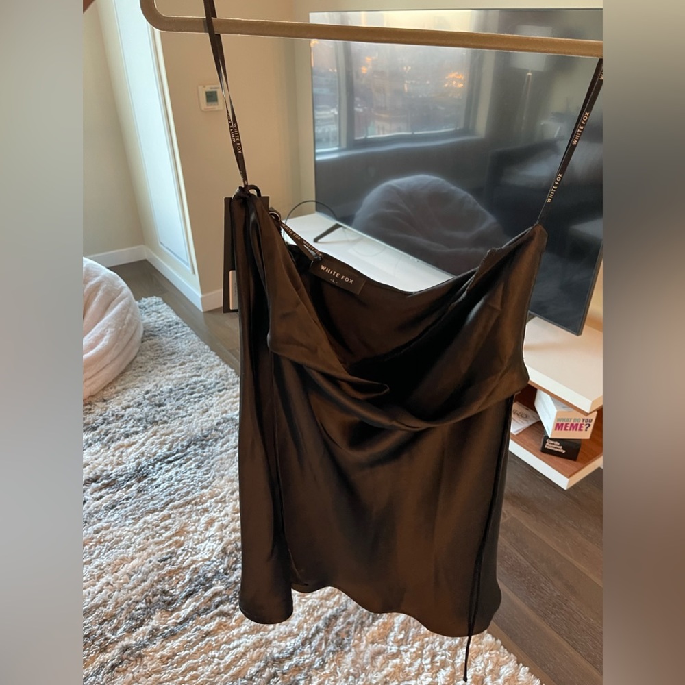 White fox boutique modern romance mini dress